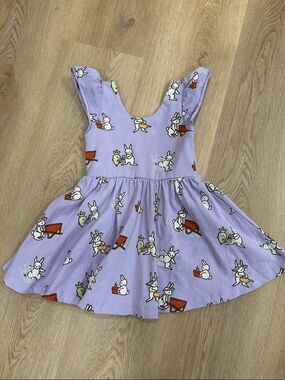 Monica and Andy Lavender Bunny Print Twirl Dress 18-24